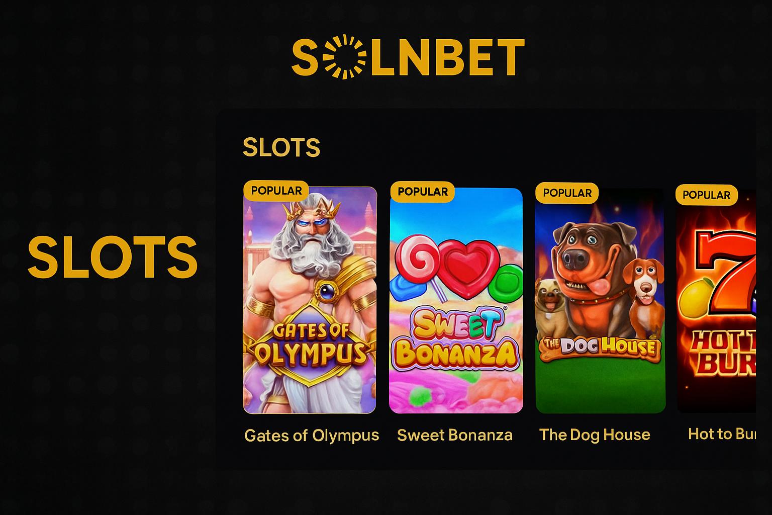 Jogos de Slot no Casino Online SOLNBET